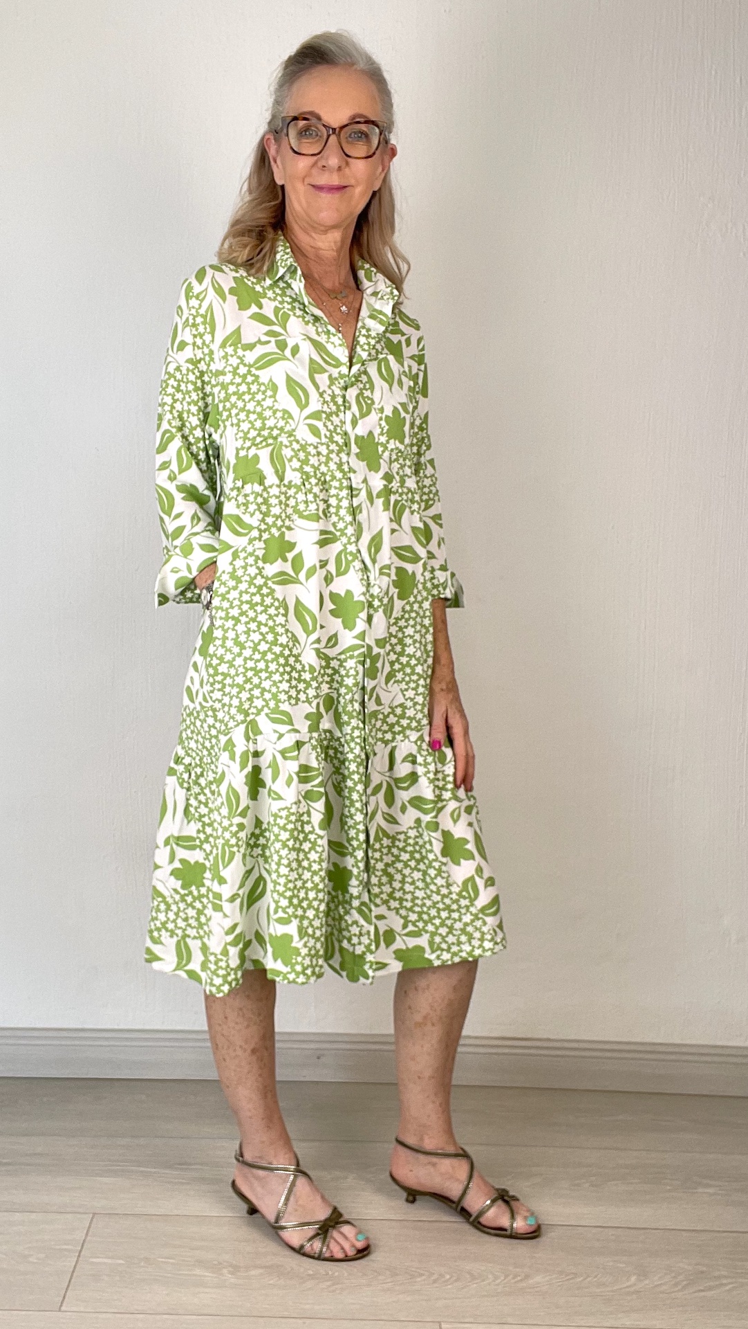 Brooklyn dress – green front
