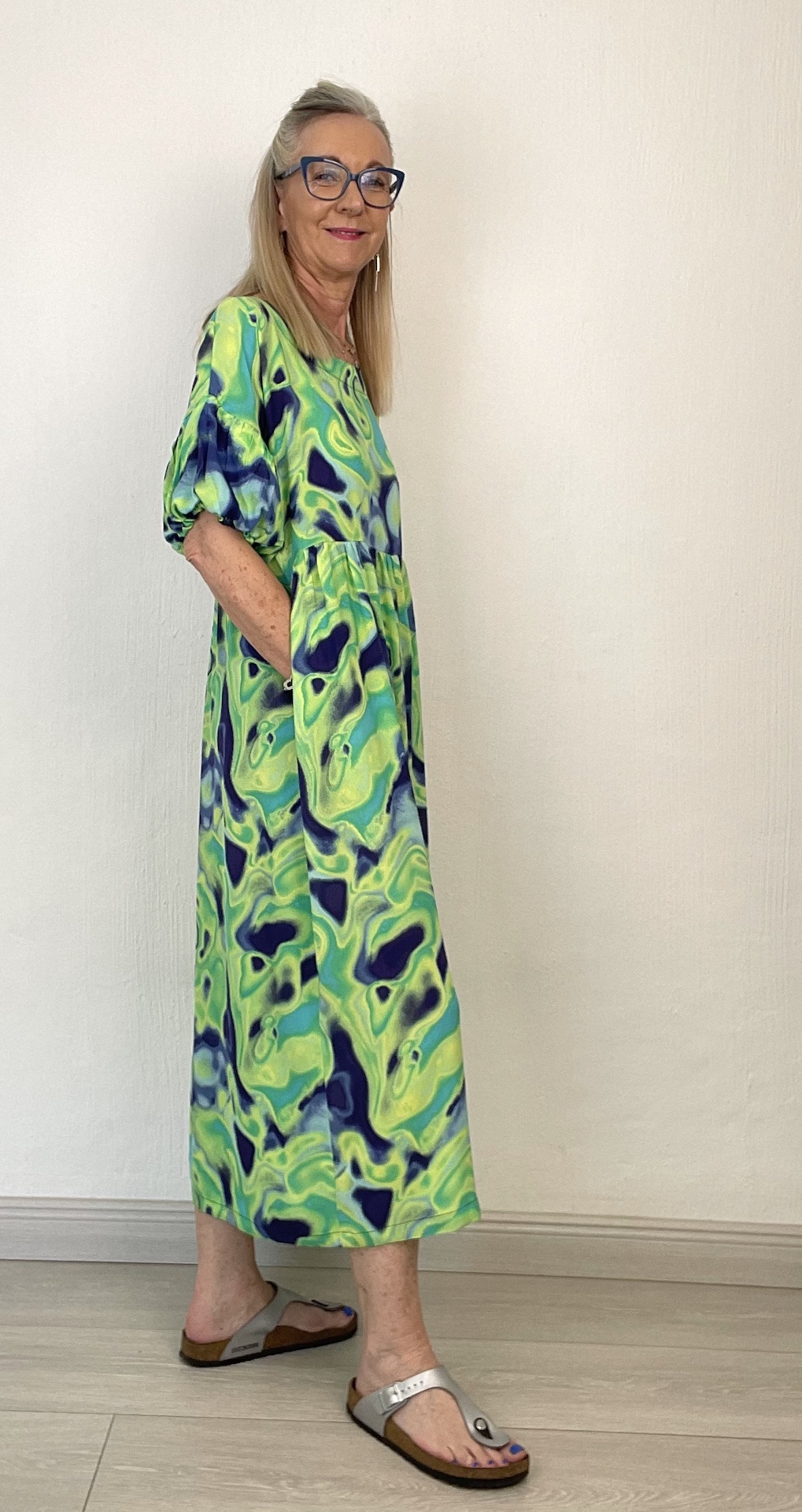 Annie Maxi green blue and yellow