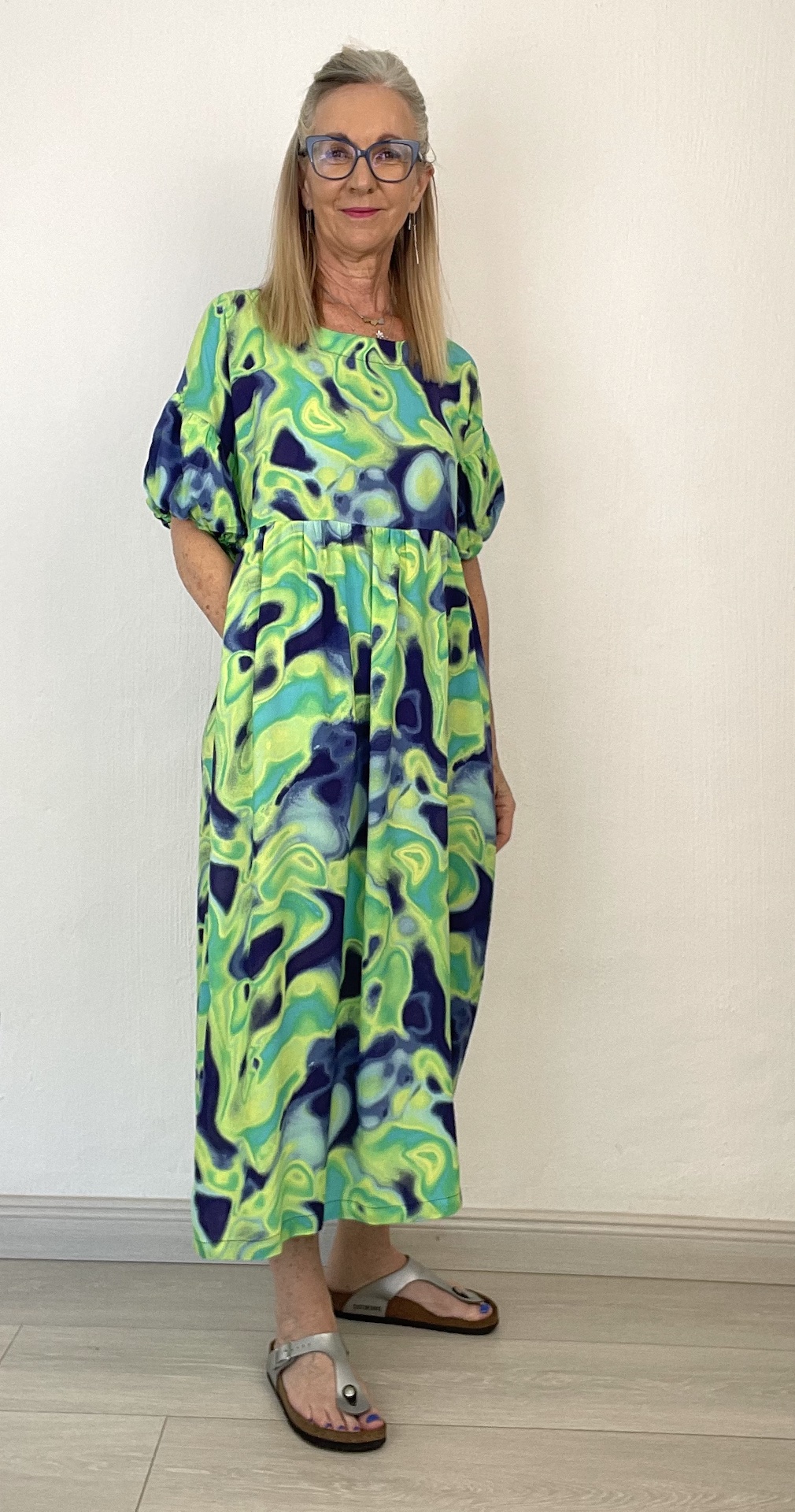 Annie Maxi green blue and yellow 1